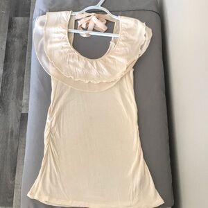 RW&CO XS Cream Colour Summer Top